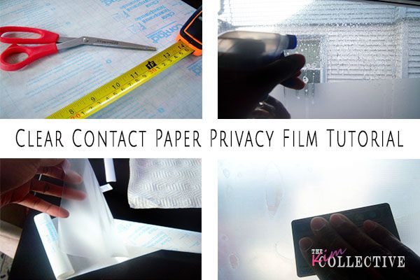 Clear Contact Paper Privacy Film Tutorial