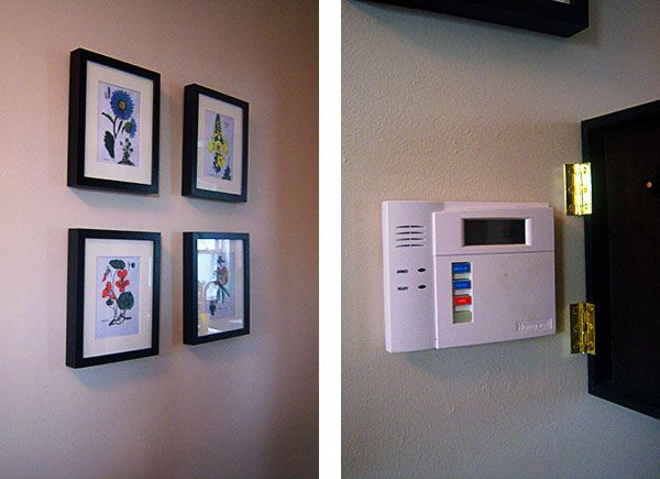 Frame covering alarm keypad