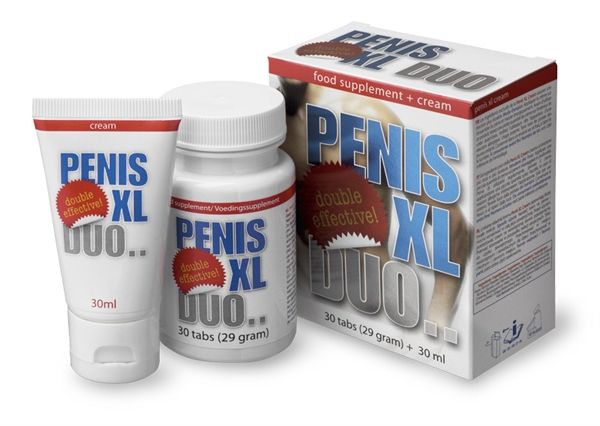 Penis Xl Duo Pack 30 Tablets And 30ml Cream Fast Acting For Longer Harder 
