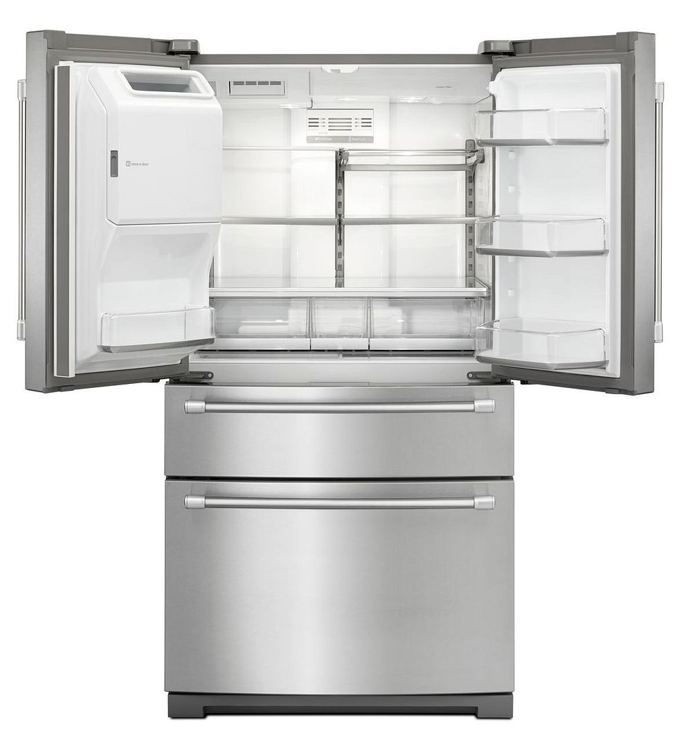 White Maytag French Door Fridge with 4 Doors MFX2876DRH 2 photo MFX2876DRH4-DOORFRENCHDOORREFRIGERATOR2jpg_zpsc99650e0.jpg