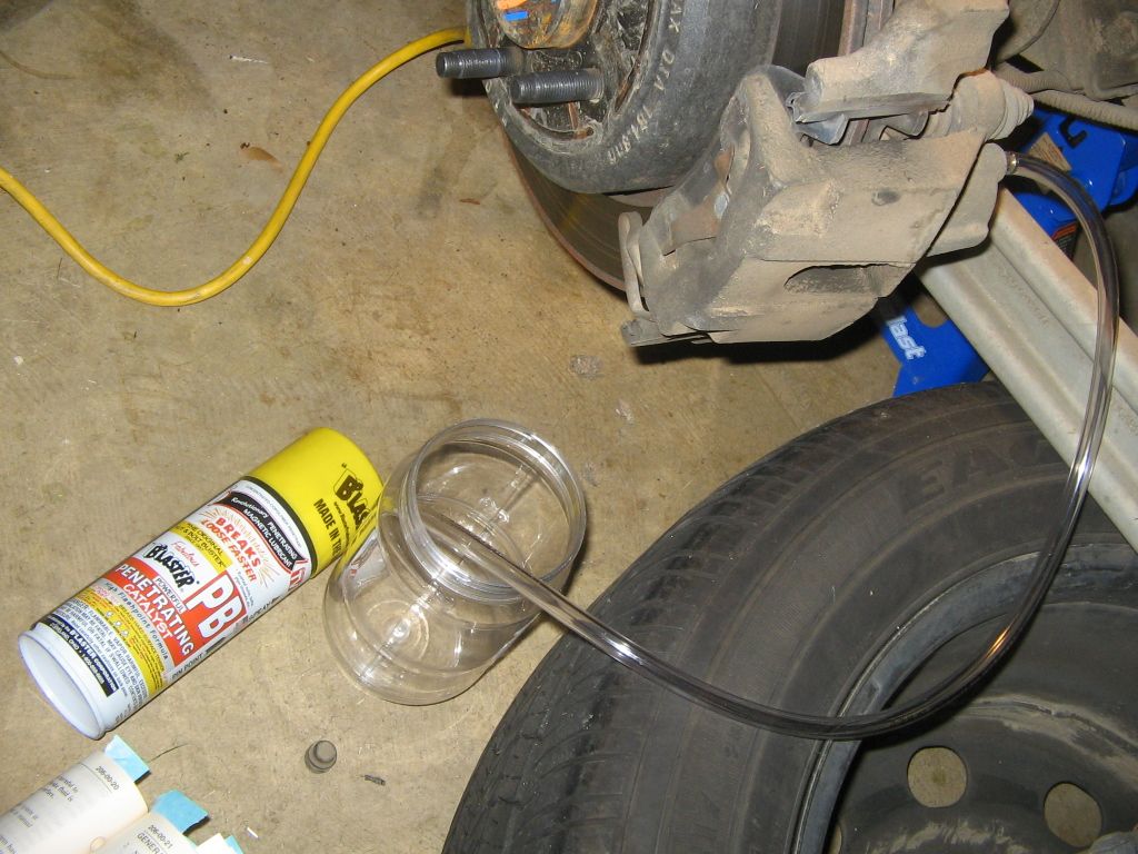 DIY Gravity Brake Flush & Front Pad Change Part 1 Steering