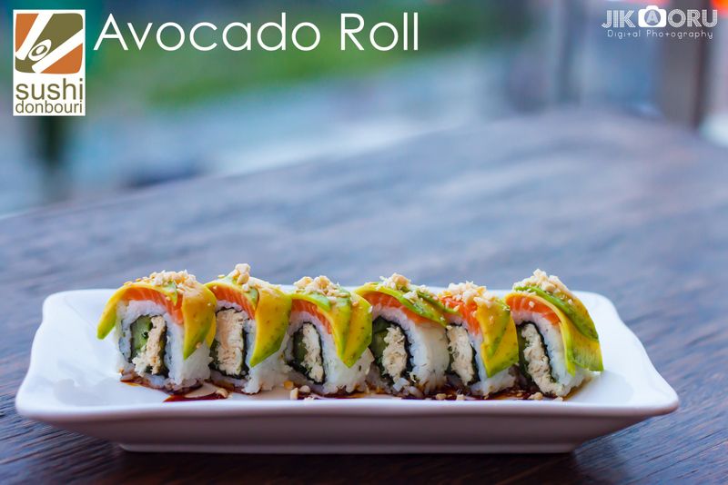 Avocado Roll Sushi Donbouri