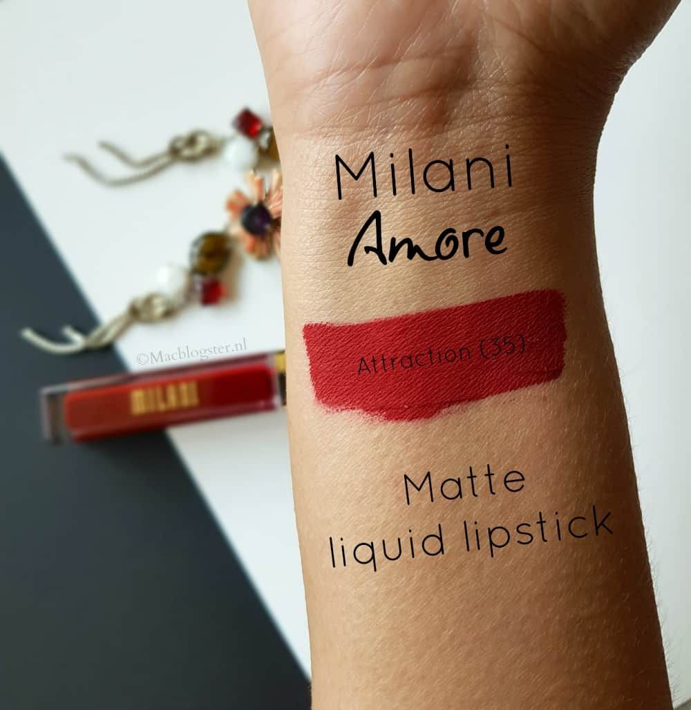 Mat rode liquid lipstick waar je U tegen zegt! Milani Amore Attraction photo Milani Amore Attraction Swatch_zpsu0jrt8eu.jpg