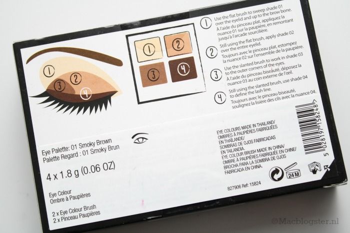 The Body Shop oogschaduw: 4-Step Smokey Eyes palette The Body Shop 4-Step Smokey Eyes palette: Smokey Brown photo achterkantTheBodyShop4-StepSmokeyEyespalette_zps3c427a72.jpg