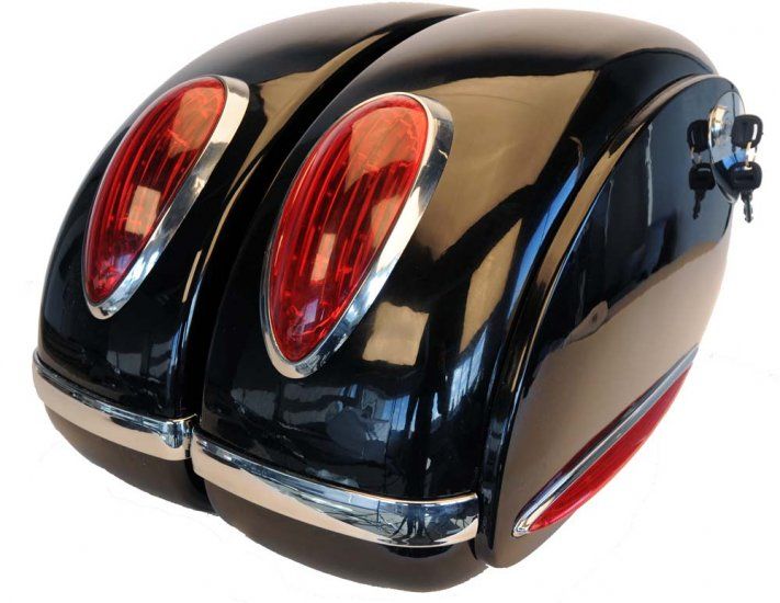 New XL Saddlebags Hard Saddle Bags Suzuki C50 M50 C90 109 Boulevard