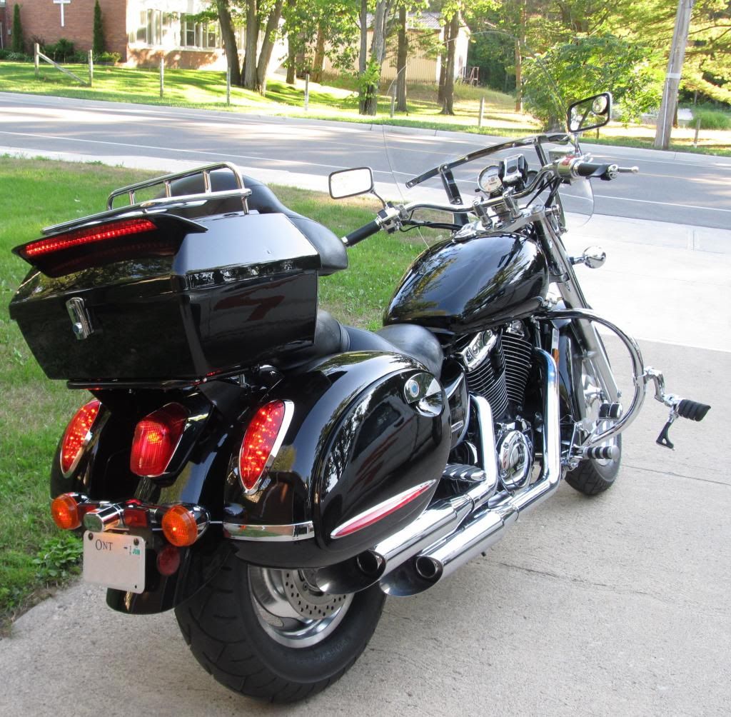 New XL Saddlebags Hard Saddle Bags Suzuki C50 M50 C90 109 Boulevard