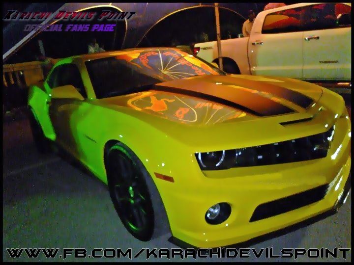 Chevrolet camaro at Karachi devils point