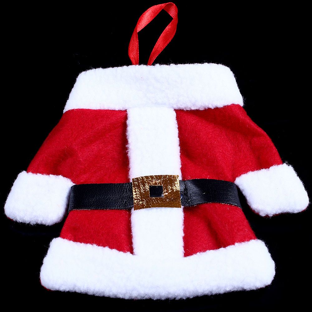 christmas cutlery holder santa claus jacket pant xmas christmas cutlery holder santa claus jacket pant xmas