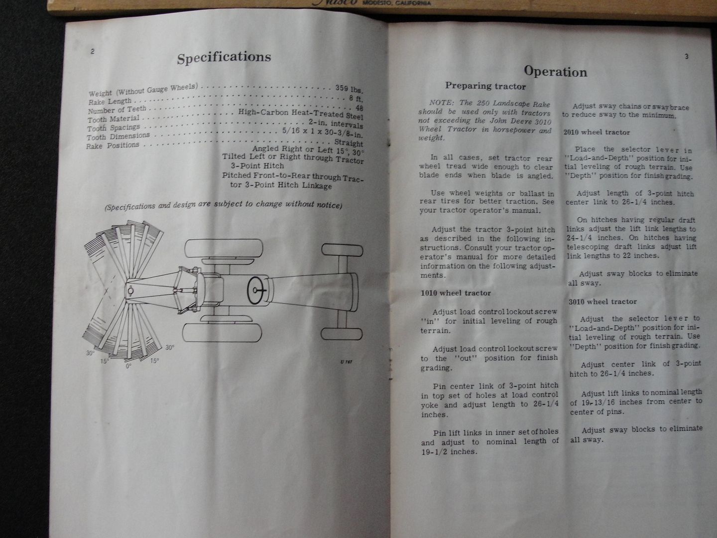 John Deere Owners Manual