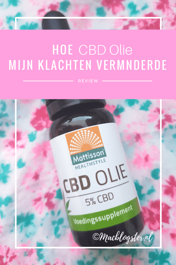 Mijn gebruik van CBD olie: beter slapen & minder pijn