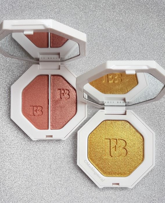 Fenty Beauty highlighters review inclusief swatches