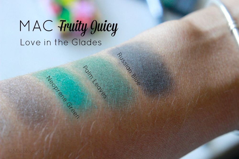 MAC Fruity Juicy swatches - Love in the Glades