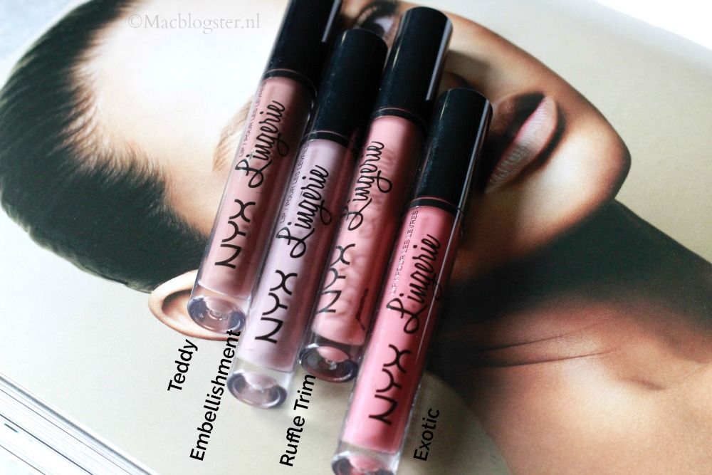 NYX Lip Lingerie Swatches & Opening NYX Rotterdam NYX Lip Lingerie liquid lipstick Swatches
