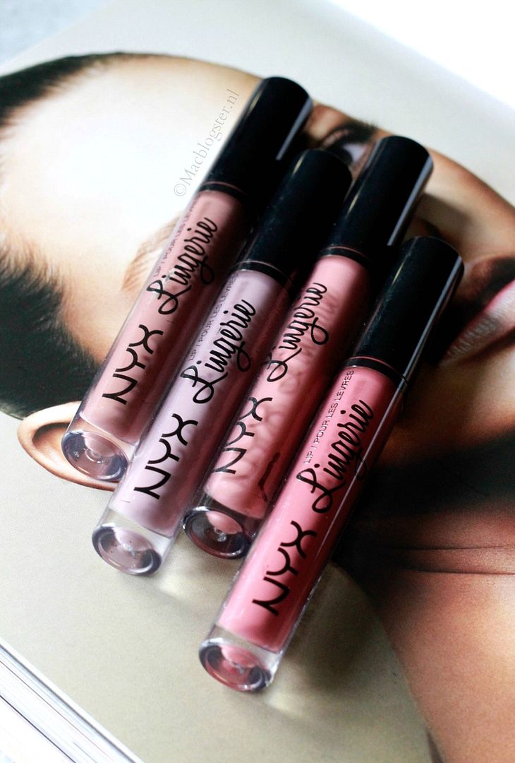 NYX Lip Lingerie Swatches & Opening NYX Rotterdam NYX Lip Lingerie liquid lipstick Swatches