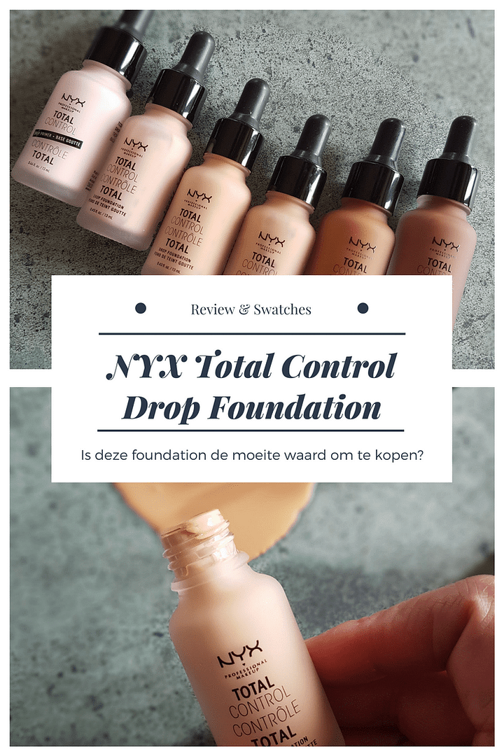 Foundation test: hoe goed dekt NYX Total Control Drop Foundation?