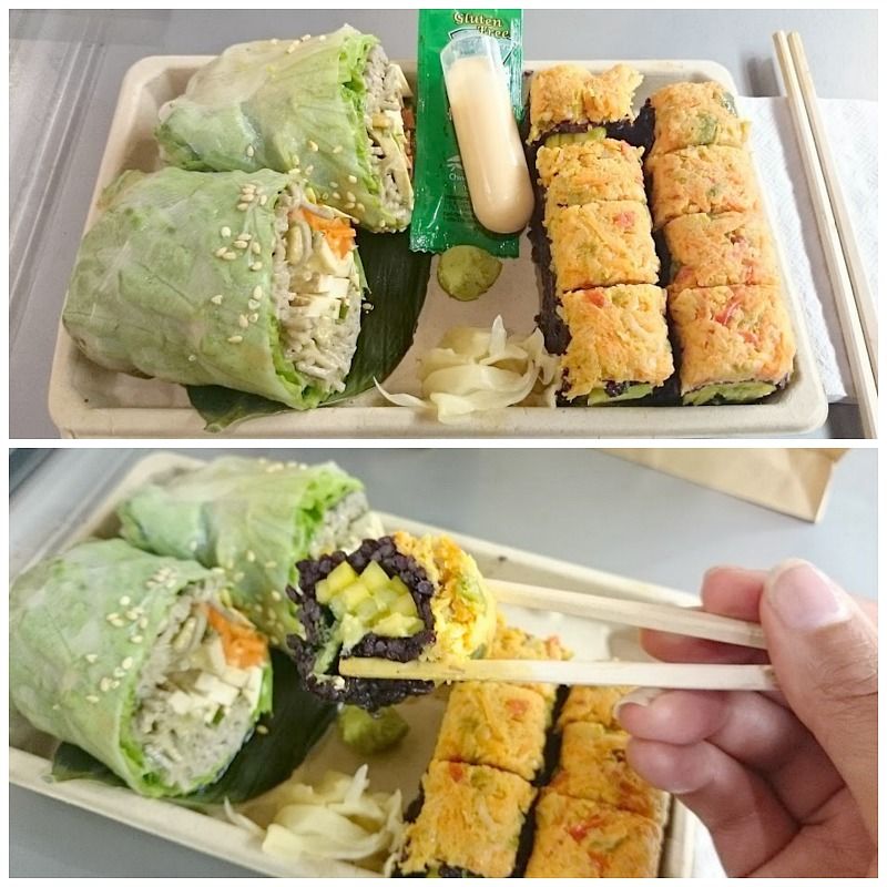 glutenvrije Sushi eten bij Chelsea Market in New York