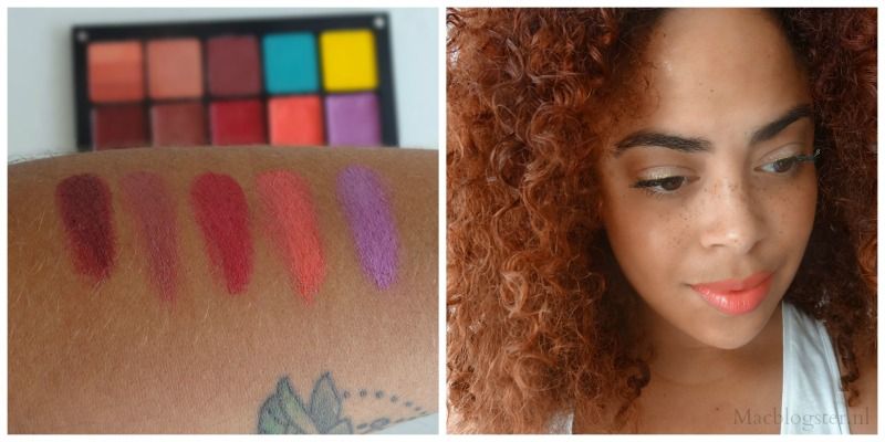 INGLOT Review: Freedom System Lipstick & Oogschaduw 6 inglot lipstick swatches