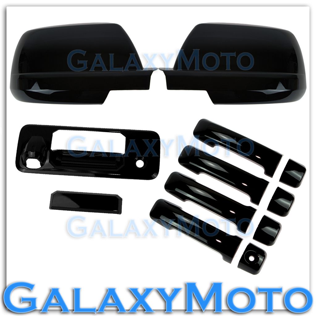 07-13 TUNDRA CREWMAX HALF Mirror Chrome ABS 4 Door Handle+Tailgate Camera Cover