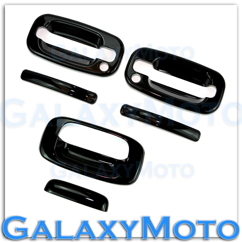 99-06 Chevy Silverado Chrome Mirror+2 Door handle w//o PSG Keyhole+Tailgate Cover