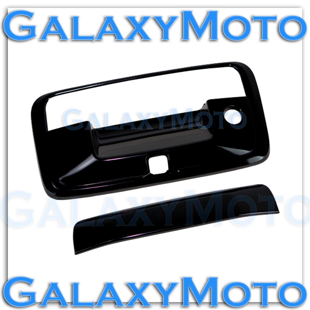 14-16 GMC Sierra 1500 Triple Chrome Tailgate Handle+Keyhole+no Camera hole Cover