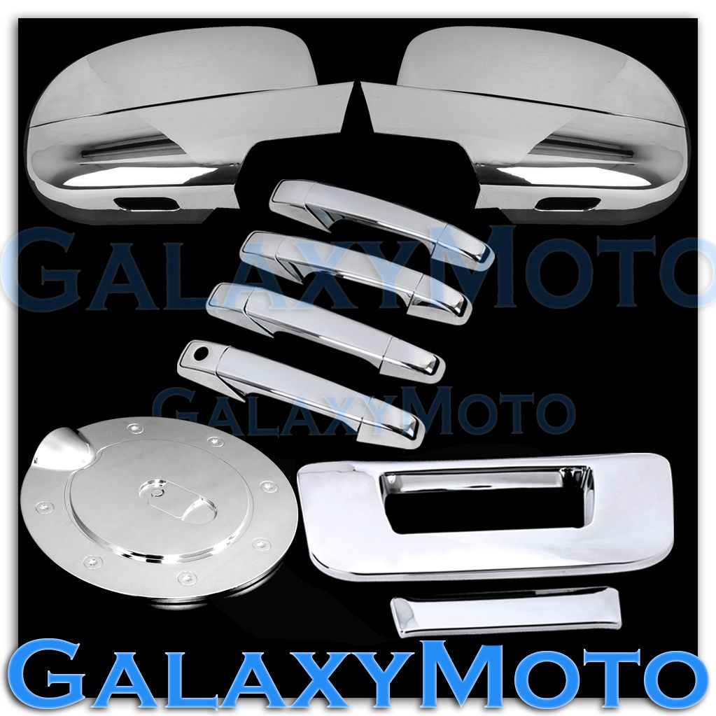 Dodge Ram 1500+2500+3500+HD Chrome 4 Door Handle No PSG KH+Tailgate+Gas Cover