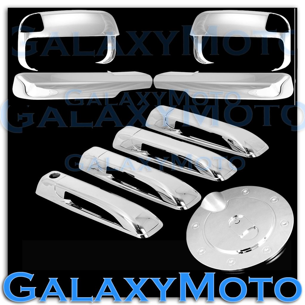 Dodge Ram 1500+2500+3500+HD Chrome 4 Door Handle No PSG KH+Tailgate+Gas Cover