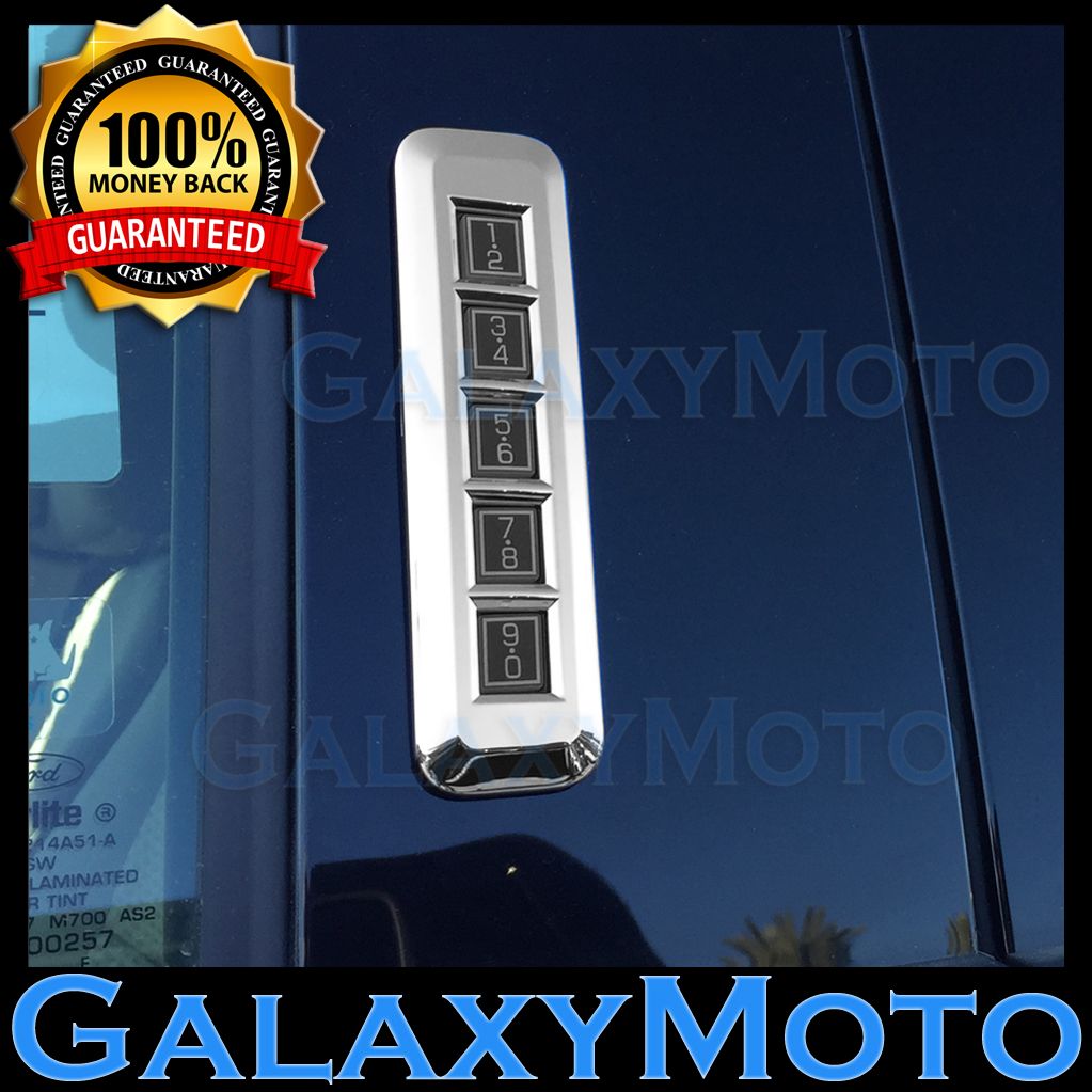 15-17 Ford F150 Truck Pillar Post Keypad Triple Chrome Plated Trim Cover 2017