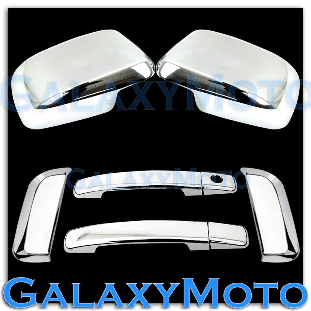Chrome Mirror+4 Door Handle W//O PSG KH+Tailgate Cover for 04-12 Nissan Frontier