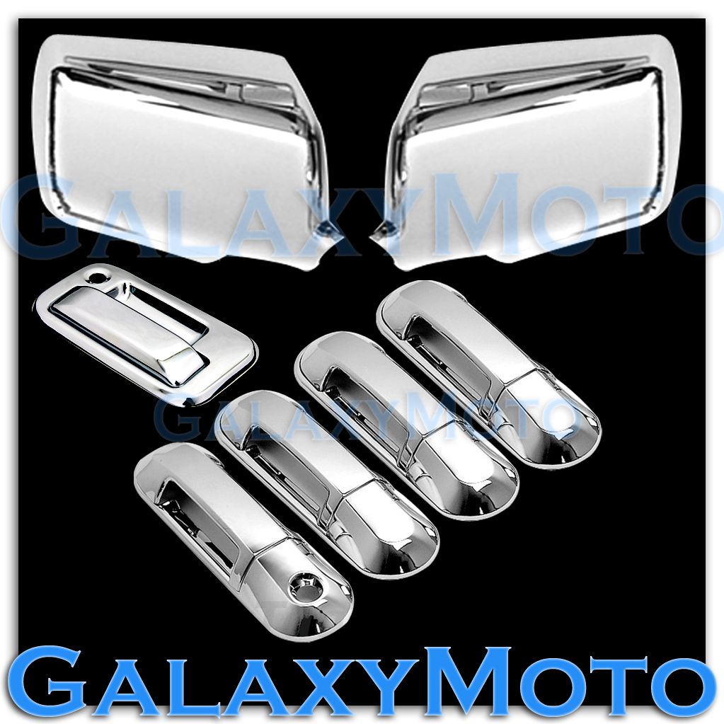 Fit 07-09 Ford Explorer Sport Trac Chrome 4 Door Handle Mirror Tailgate Covers