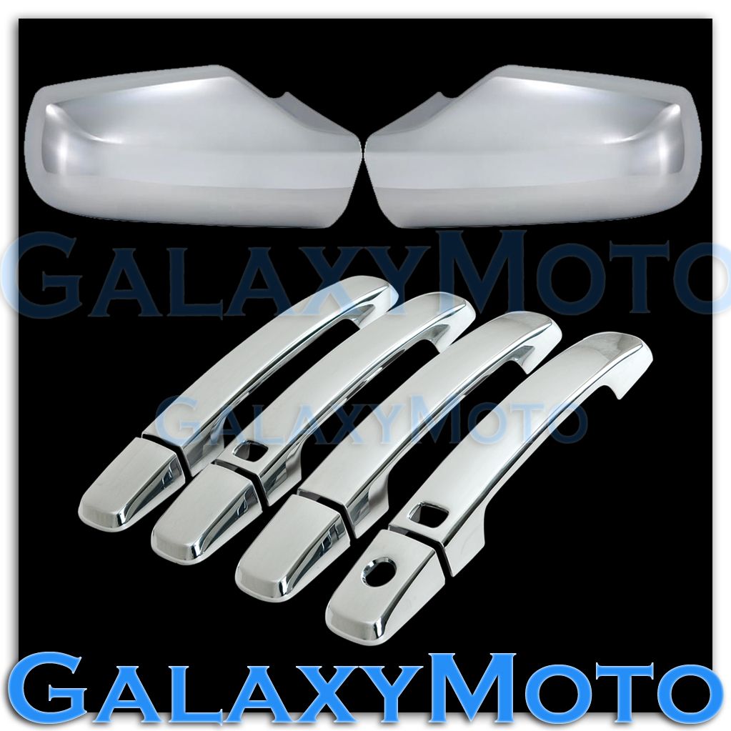 Chrome Mirror+4 Door Handle W//O PSG KH+Tailgate Cover for 04-12 Nissan Frontier