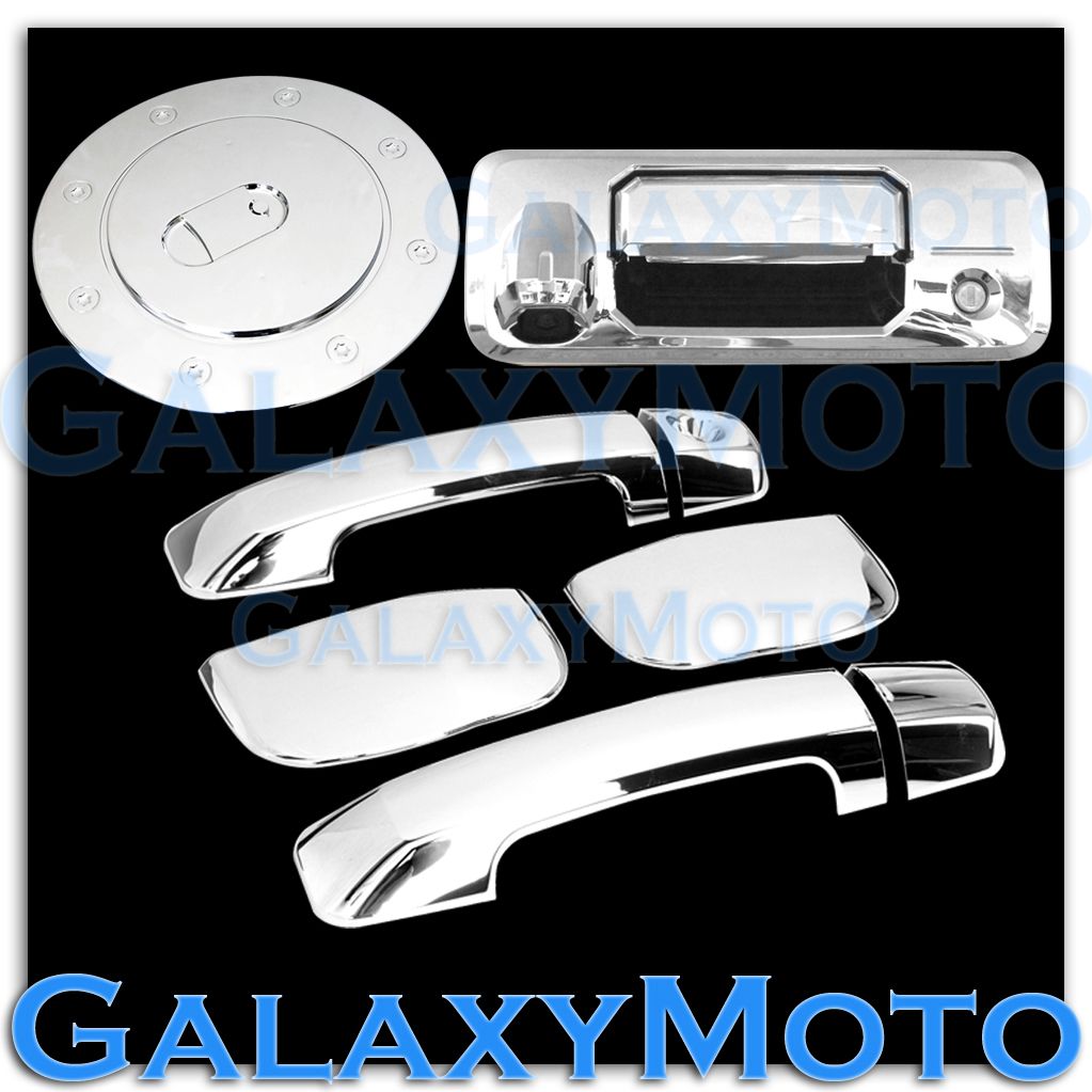 14-19 TUNDRA Double Cab Chrome Ful Mirror+4 Door Handle+Tailgate+Taillight Cover