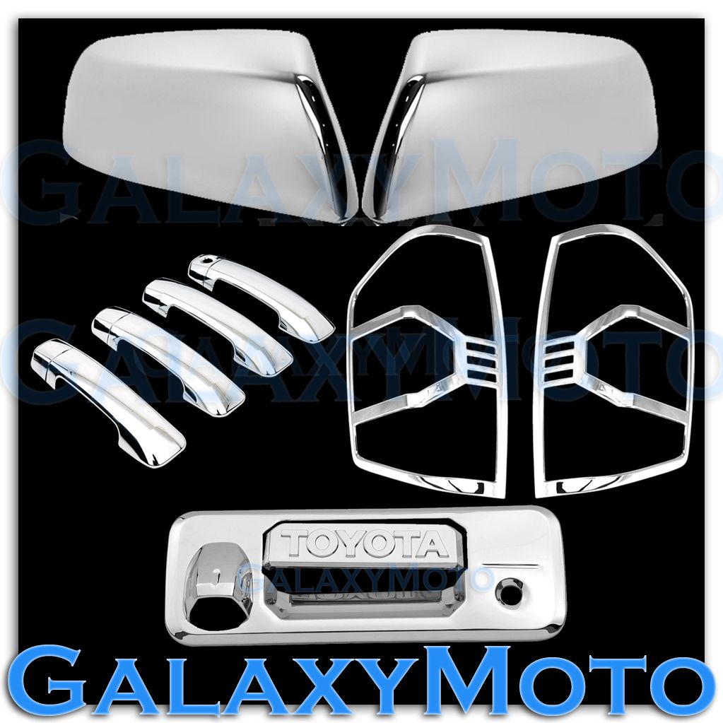 For 2014-2018 TOYOTA Tundra Ext Cab Chrome Door Handle COVERS+Mirror+Tailgate