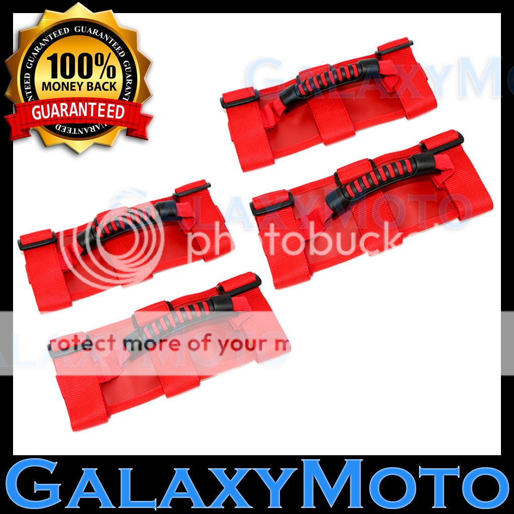 Deluxe Extreme Black Roll Bar Grab Handle for 77-16 Jeep Wrangler JK TJ YJ CJ